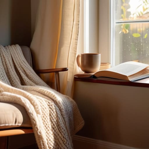 Tips for creating a cozy reading nook.